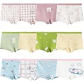 Anktry Kids 12 Pack Soft Comfort Cotton Knickers Underwear Little Girls Assorted Boyshort Panties 2-12 Yrs