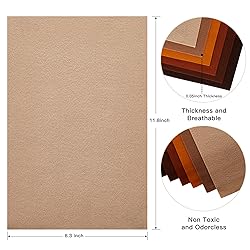 HaoFeiJH Felt Sheets - 6PCS Soft Felt Squares