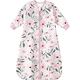 Yoofoss Baby Sleep Sack with Sleeves Wearable Blanket Baby Organic Cotton 2-Way Zipper Sleeping Sack, Soft Breathable Durable