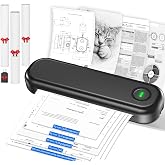A4 Impresora Termica, Impresora de Tatuajes Multifuncional 2 en 1 Portátil | Mini Impresora con A4/2"/3"/4", Android, IOS, Wi