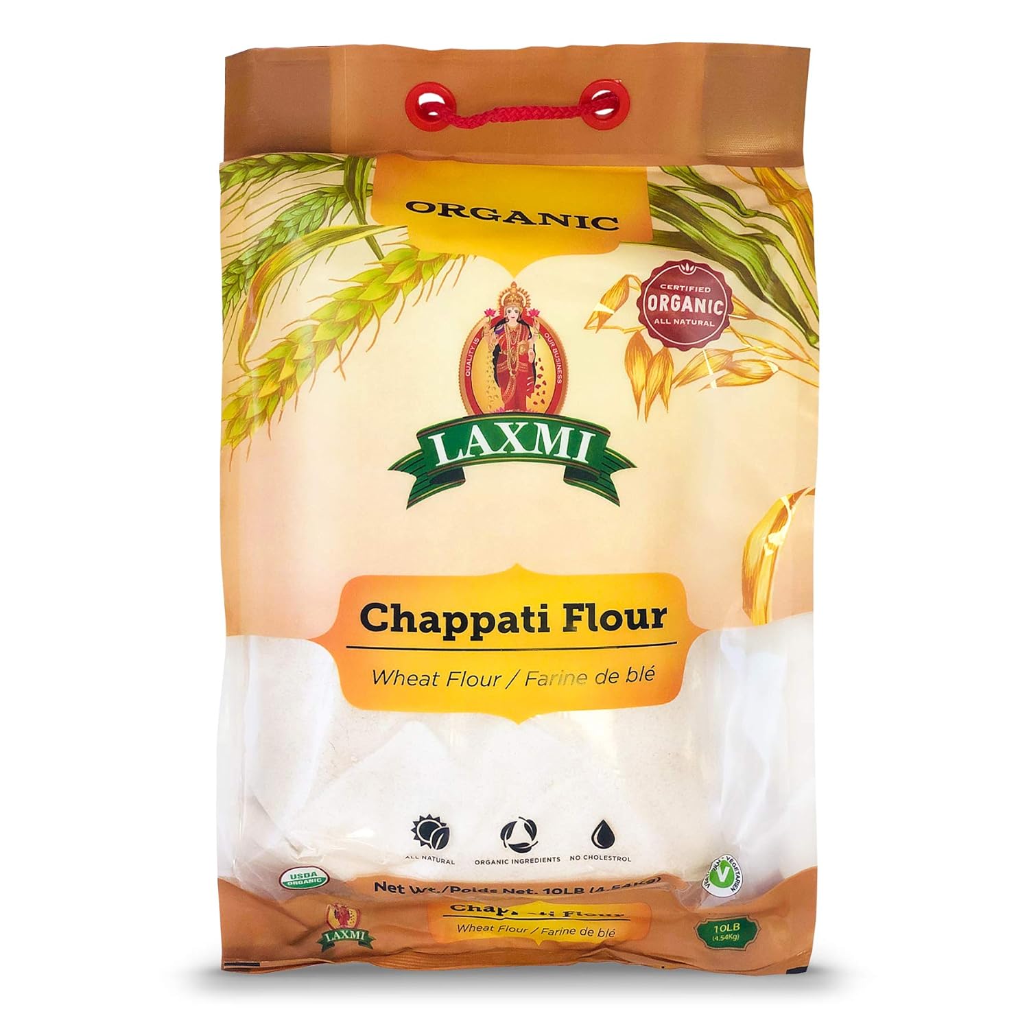 Laxmi Organic Chappati Flour, Wheat Flour, Farine De Ble