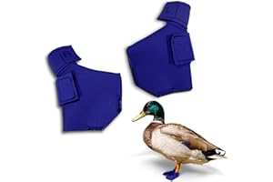 Birdy Bootie Duck Shoes for Injured Feet – Protective Neoprene Footwear for Ducks, Protective Shoes for Birds with Injured feet, Bumblefoot Relief - Large, 4.5” Max. Inside Width - Royal Blue