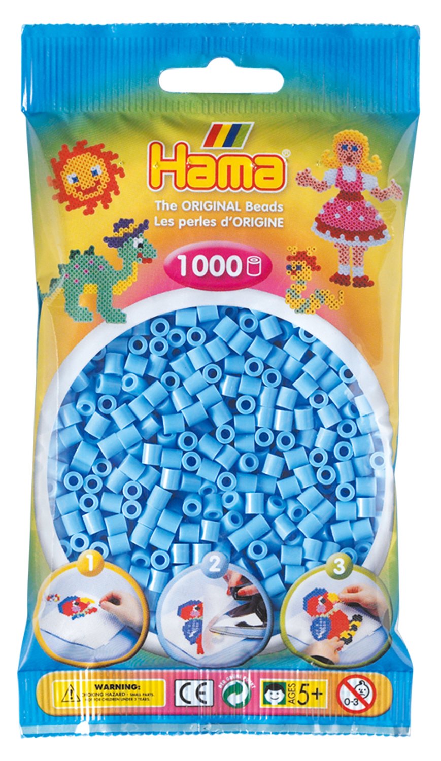 Hama Beads Pastel Blue (1000 Midi Beads) Amazon.co.uk Toys & Games