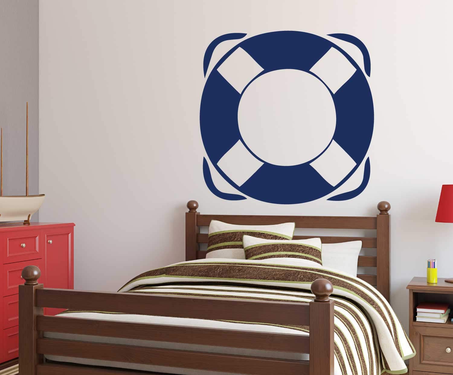 Amazon Com Nautical Wall Decal Life Preserver Ring Vinyl