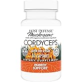 Host Defense Cordyceps Capsules - Immune & Energy Support Supplement - Kidney Health Supplement with Cordyceps - Fitness Support Supplement to Aid Oxygen Uptake - 30 Capsules (15 Servings)*