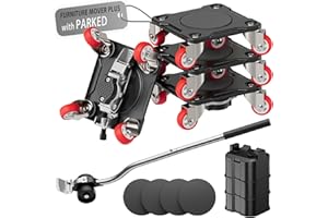 ONEON Furniture Mover Plus Parked Edition with Furniture Lifter, Periodic Moving Needs, Parking Lock Design, Lock Dollies for
