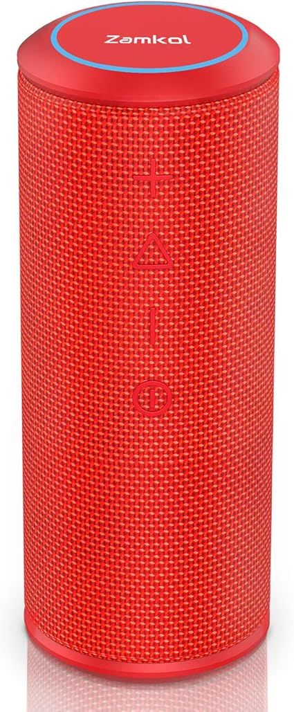 Zamkol Portable Wireless Speakers with Mic 360 Degree Sound Shower,Teal  Beach BluetoothV4.2 Waterproof Dustproof for Party Bluetooth Speaker  stalliontiling.com.au