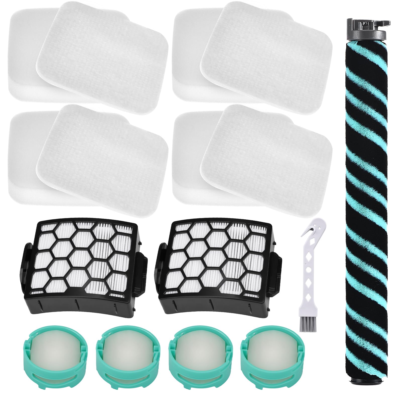 Photo 1 of LA802 LA742 Brush Roller Filter Replacement Compatible with Shark Rotator Lift-Away Duo Clean PowerFins LA802 LA742 Upright Vacuum Cleaner Accessories Parts XHF320 XFFK320