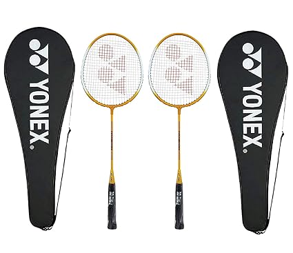 Yonex GR 303 Aluminium Blend Badminton Racquet with Full Cover, Set of 2