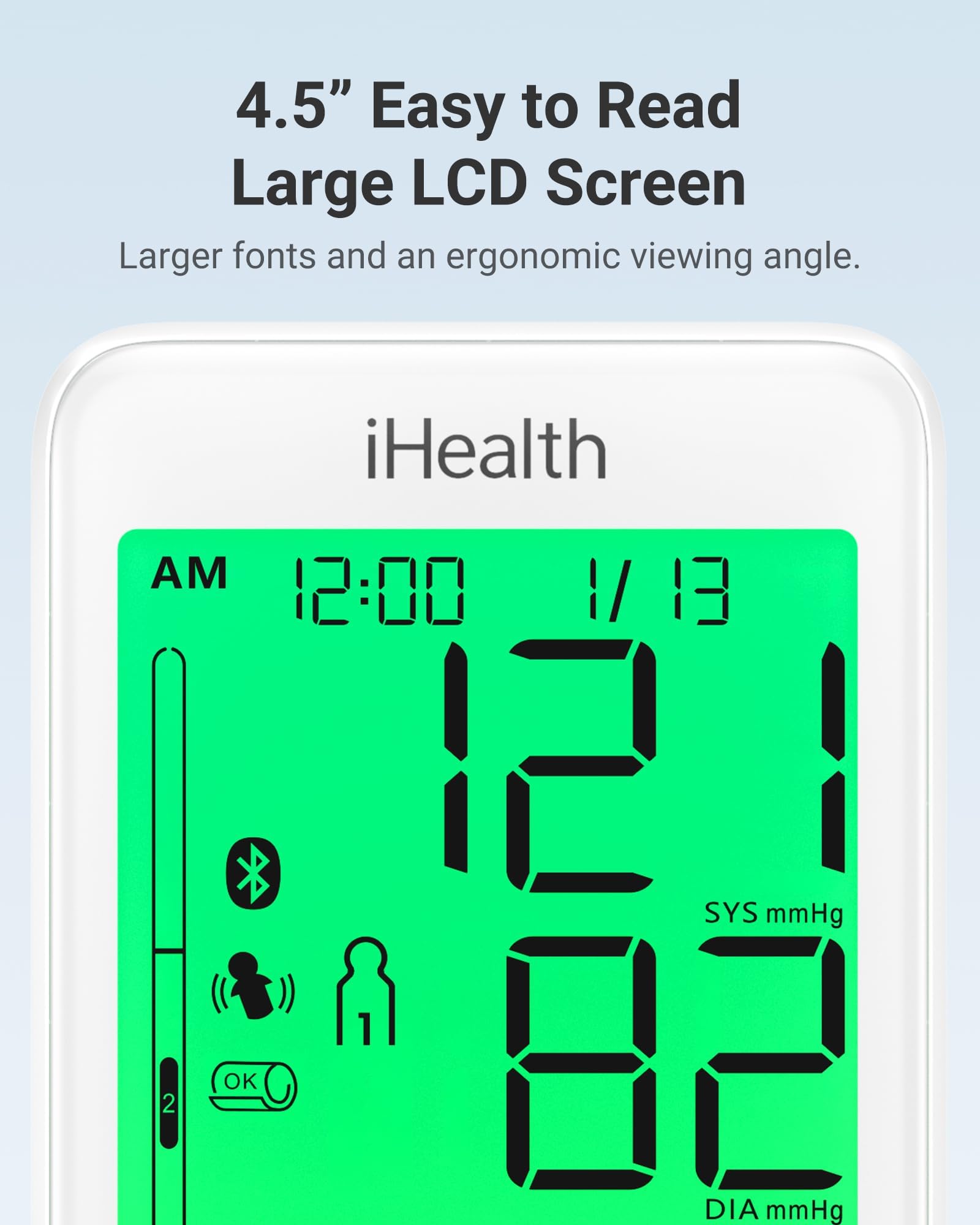 iHealth Accu Luminate Arm Blood Pressure Monitor – 4.5