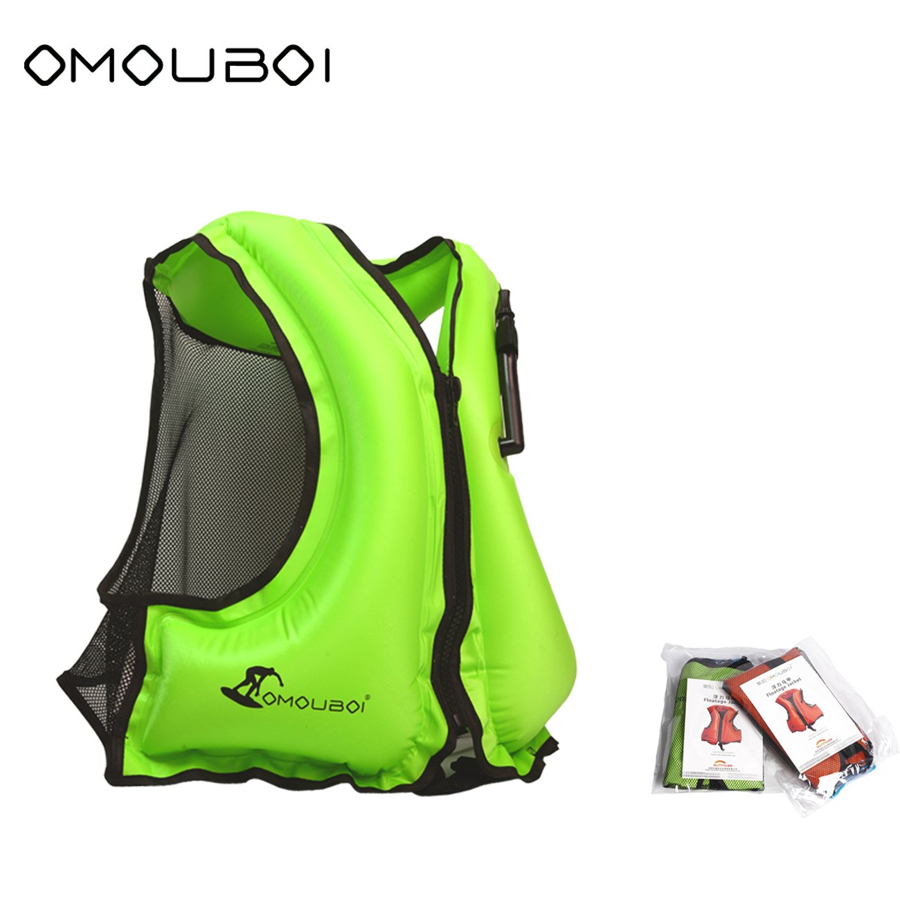 B07fl6ttht ライフ シュノーケリング用 シュノーケルベスト Omouboi インフレータブル 水泳ベスト ライフジャケットフローティングベスト 一番の贈り物