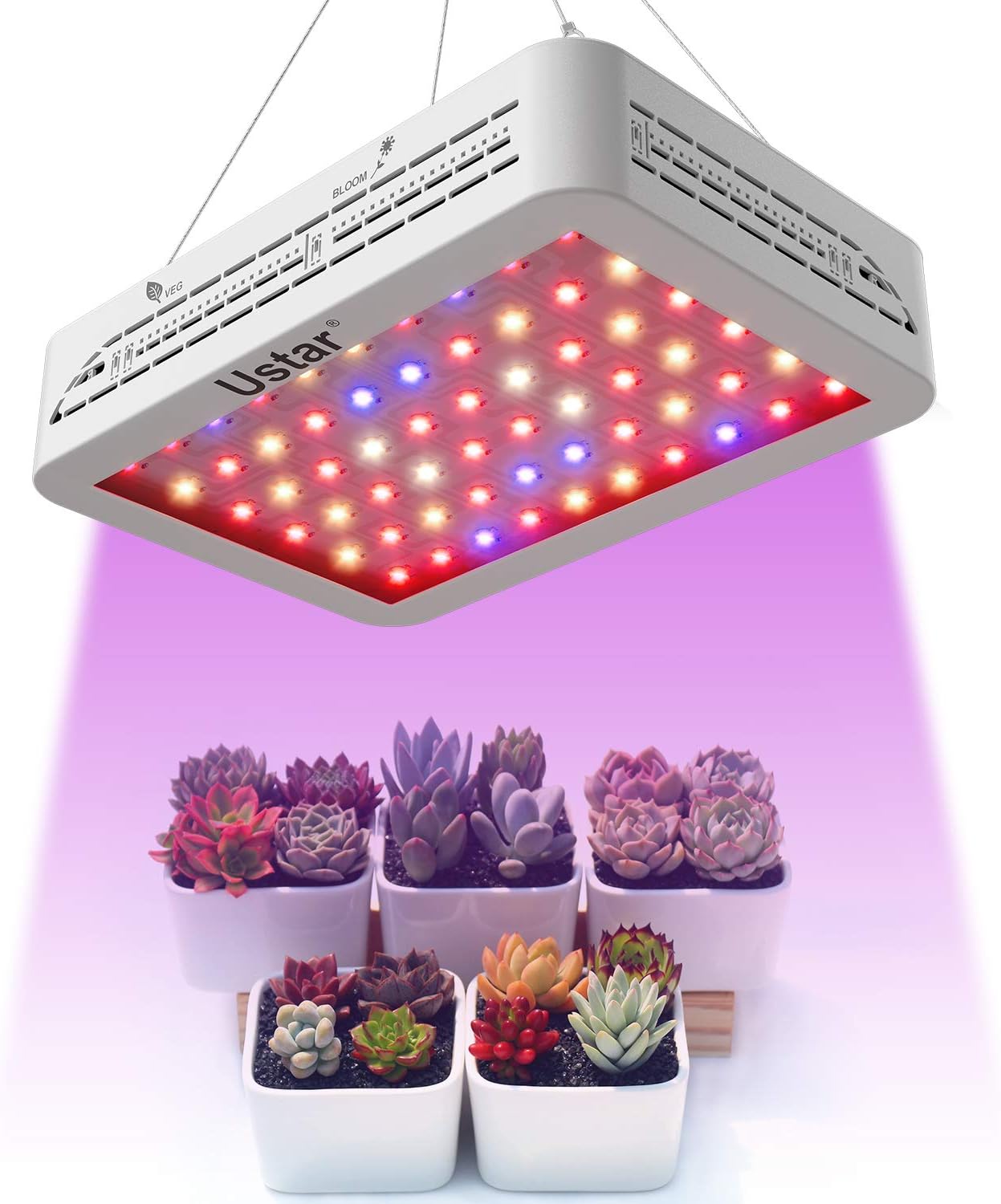 Grow Light, Grow Lights for Indoor Plants，Full Spectrum 600W, Plant Grow Light for Greenhouse Hydroponics, Vegetables and Flowers, High Stability LED Plant Light