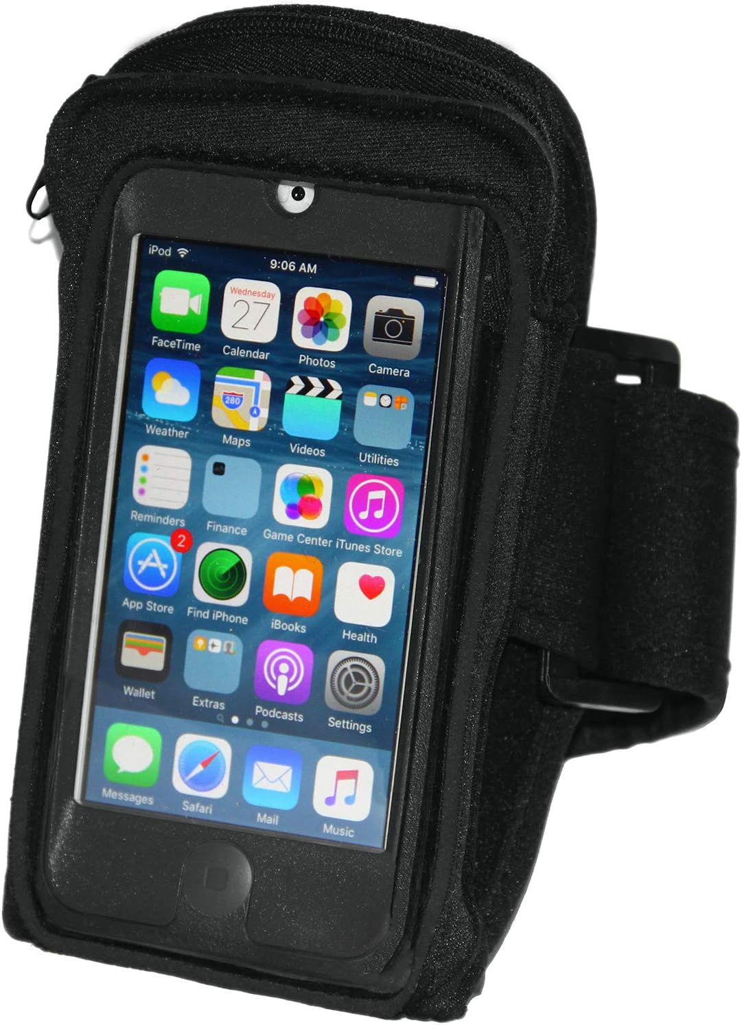 i2 Gear Armband Case Compatible with iPod Touch 7th, 6th & 5th Generation Devices - Workout MP3 Holder for Running and Exercise with Zipper Pouch & Adjustable Arm Band (20 inch): Electronics