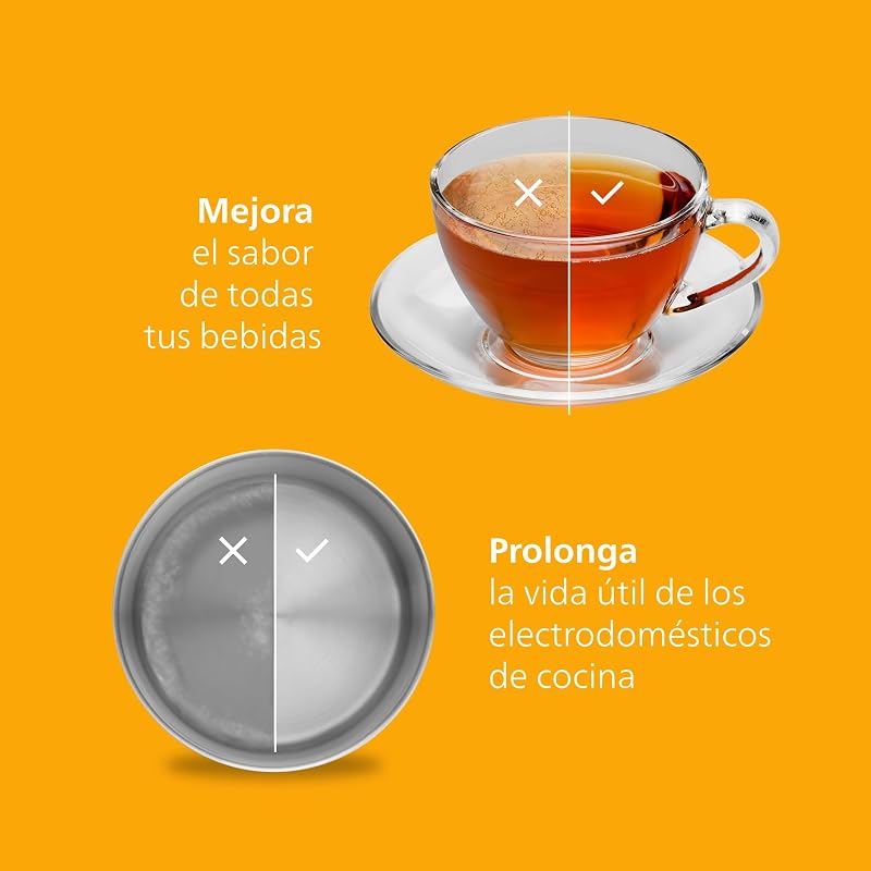 Philips Water Replacement Water Filter Cartridges Antical+, pack de 3 filtros, compatível com Brita, ATÉ MAIS 50% DE REDUÇÃO DE CALCÁRIO