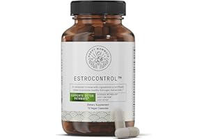 Happy Mammoth EstroControl Natural Estrogen Balance Support for Women. Relief for PMS, Irritability, Hormonal Weight Gain, Cravings, Metabolism, Irregular Periods, Healthy Energy. 72 Caps.