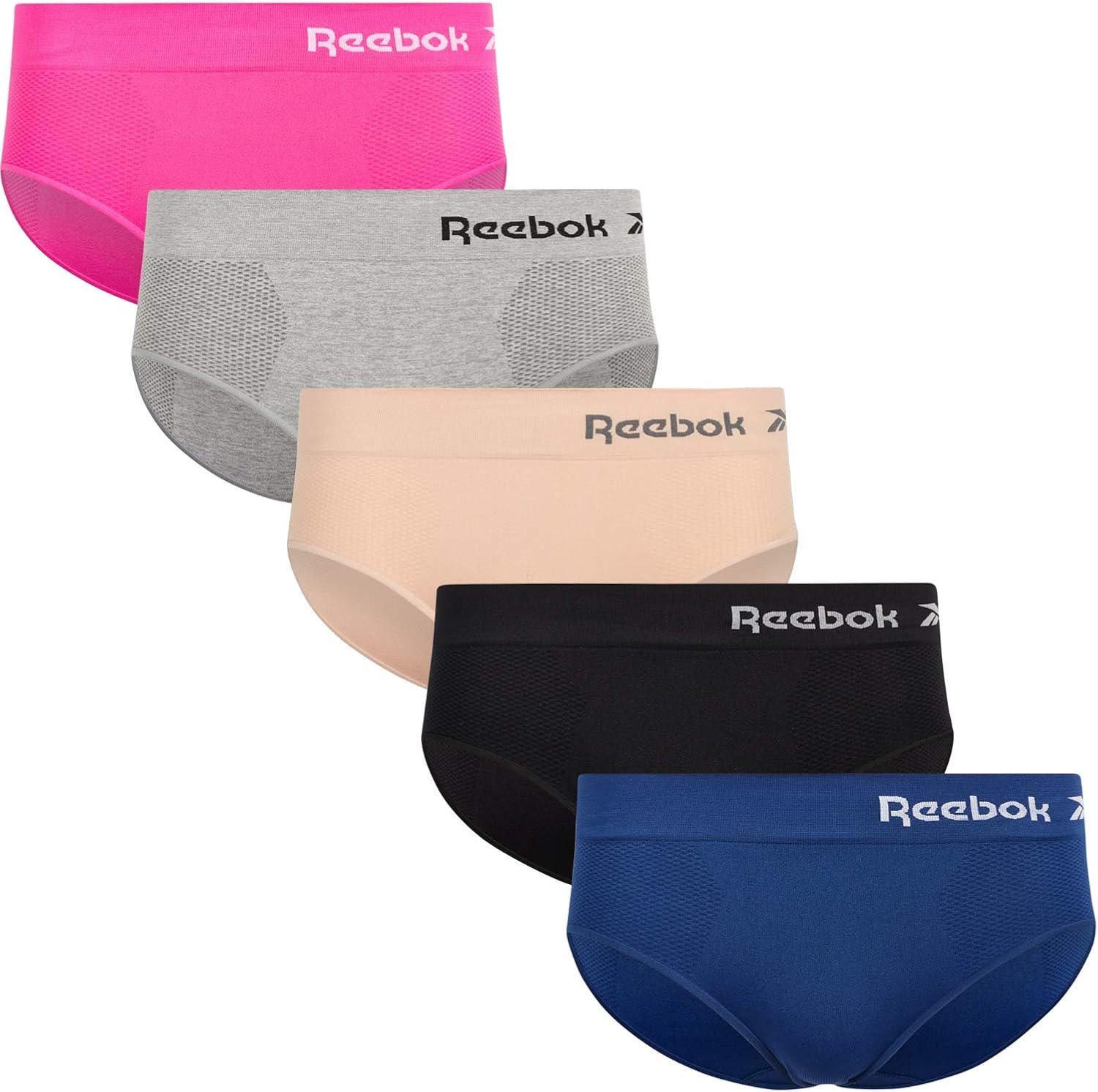 Reebok Womens Seamless Hipster Panties 5-Pack: Clothing