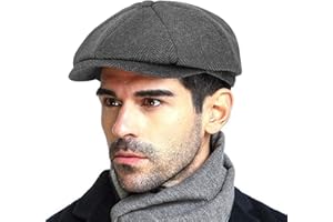 PANPACSIGHT Fashion Men’s Classic Newsboy Gatsby Hat Blend Wool Vintage Flat Ivy Cabbie Cap Boyfriend Gifts(Medium/Large/X-Large)