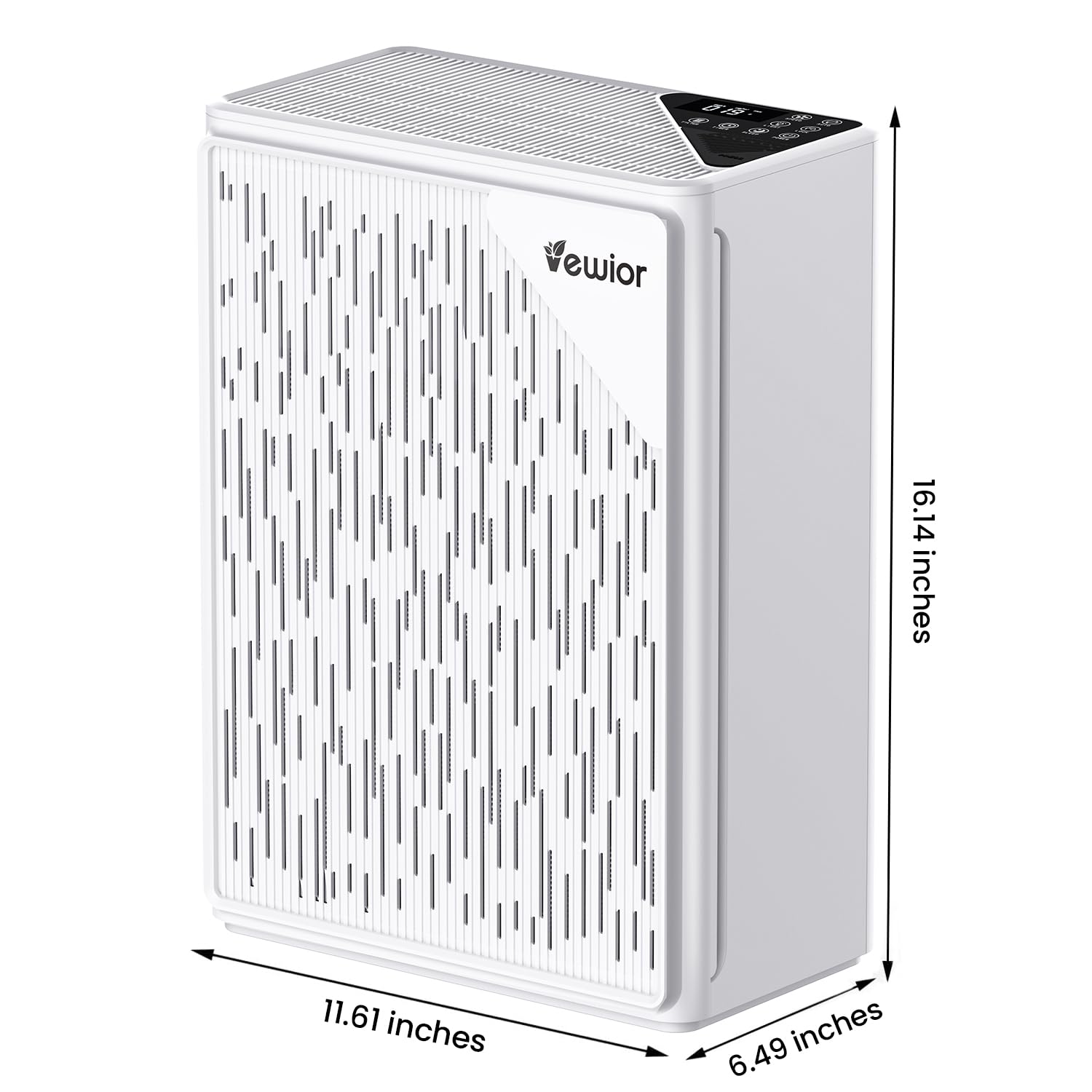 Air Purifiers for Home Large Room up to 2535ft², VEWIOR H13 True HEPA Air Cleaner for Bedroom with PM2.5 Display Air Quality Sensor, Fragrance Diffuser, Air Filter for Wildfire Smoke Pet Hair Dust