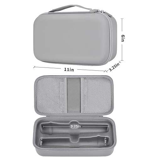 Étui De Microphone Sans Fil : étui Rigide En EVA Pour Microphone à Main Double Sac De Transport Pour Microphone Noir