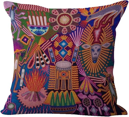 Amazon Com Wholesalesarong Mexican Folk Art Print Cushion Cover