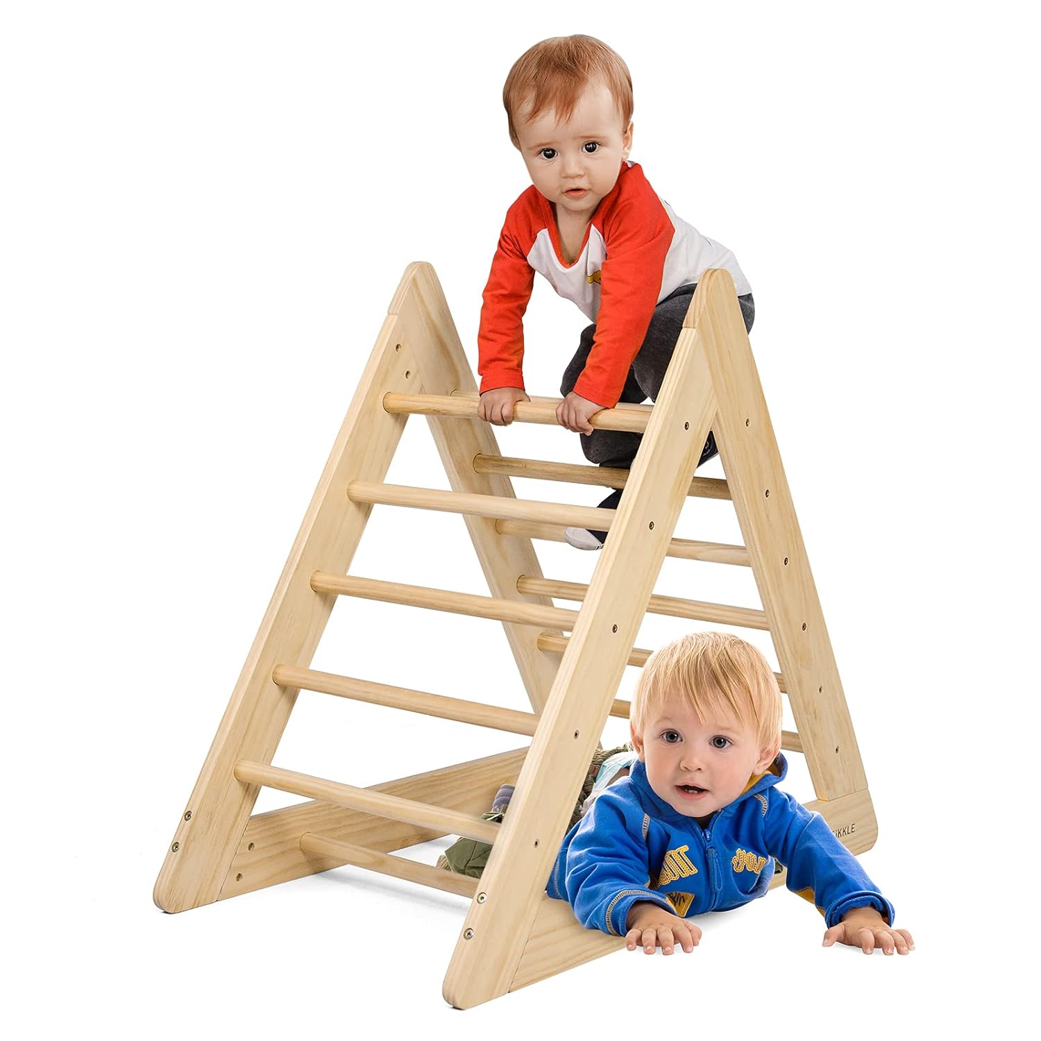 Ikkle Climbing Pikler Triangle Indoor Climbing Toys Wooden Gym Playground Climber Ladder for Toddlers Kids and Children Preschoolers Age 1 3+ : Baby