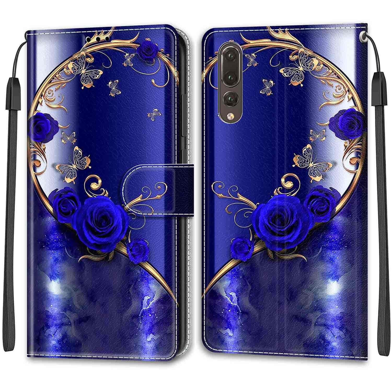 for Huawei P20 Plus / P20 Pro Case, Premium PU Leather Wallet Flip Case with Card Slots Kickstand Phone Case for Huawei P20 Plus / P20 Pro