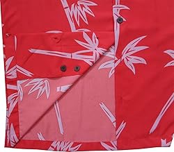 ALVISH Hawaiian Shirt 35 Mens Bamboo Tree Print