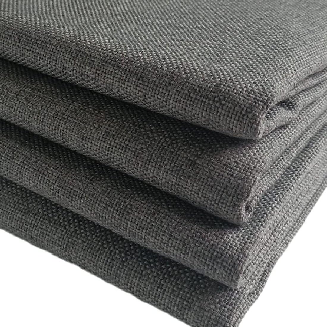 TinaKim Thick Coarse Linen Type Cloth Fabric for Sofa Chair Upholstery Material (Dark Grey, 1 Yard (57x 36 inch)) — image 1