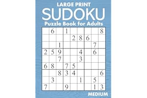 Large Print Medium Sudoku Puzzle Book for Adults: 100 Easy-to-Read (58pt font) Puzzles - Gift for Puzzle Lovers with Low Vision (Large Print Sudoku Books for Adults)