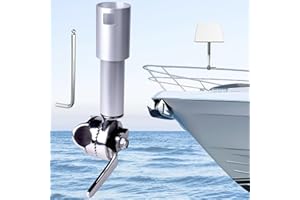 WUUTYTY Marine Starlink Mount with Adapter for Yachts, Ships, and RVs - Ratchet Rail Mount Pipe Clamp, 316 Stainless Steel and Aluminum, Starlink Mounting Kit, Marine Antenna Mount