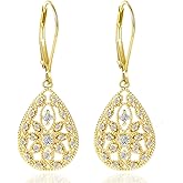 OWADAR 925 Sterling Silver Dangle Earrings for Women, Teardrop Circle Disc Coin Geometric Flat Brushed Drop Earrings - Sliver Circle