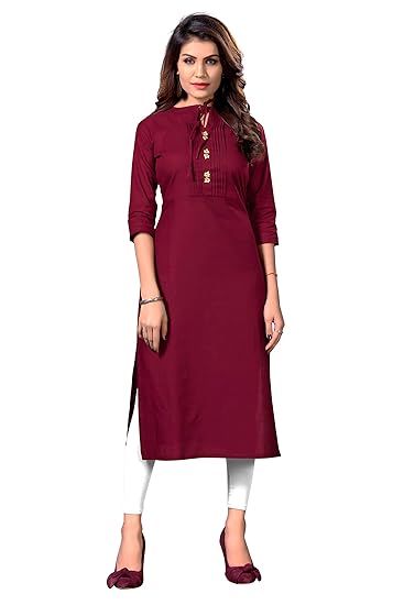 Womens Cotton Straight Kurta
