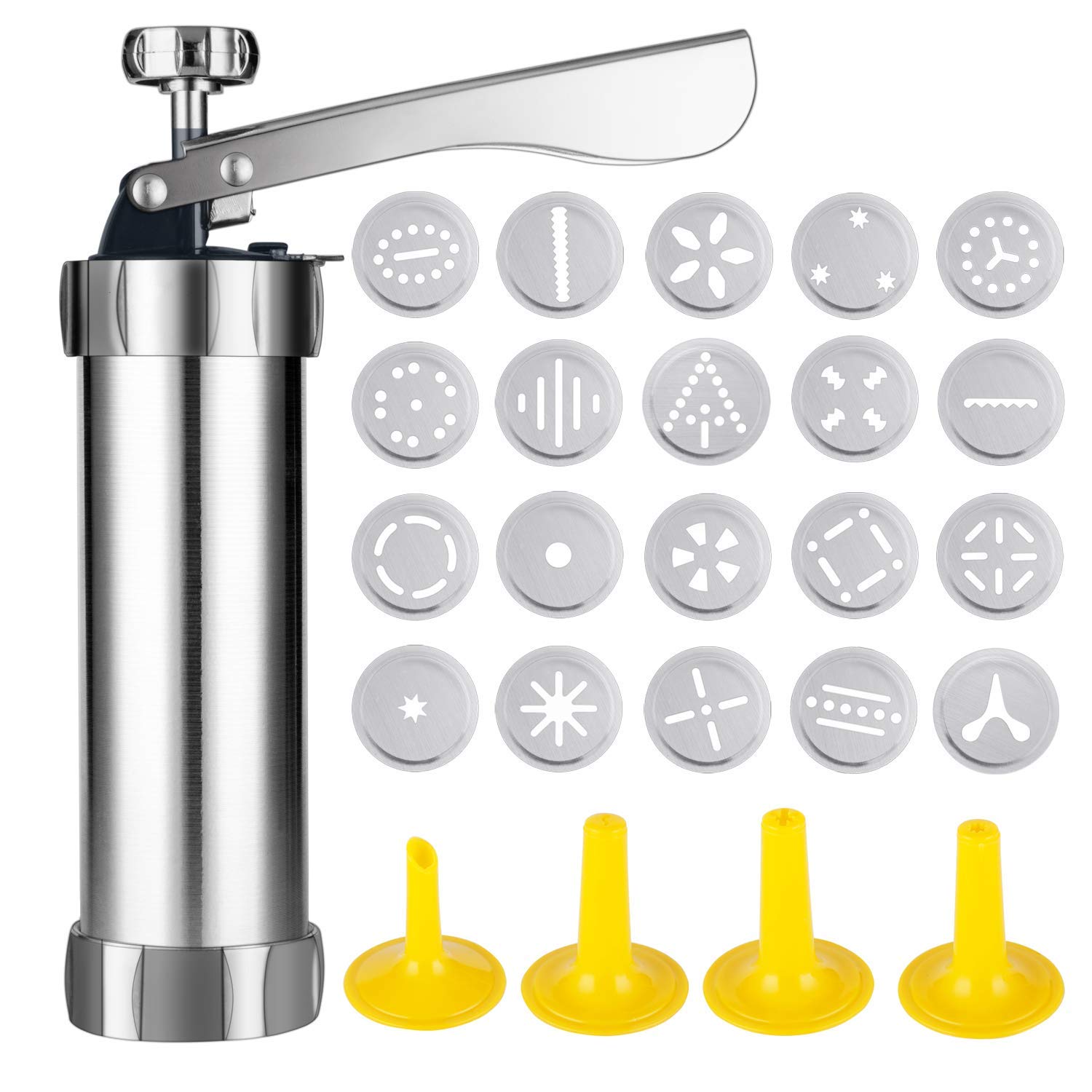 Buy Cookie Press Stainless Steel Biscuit Press Cookie Gun Set with 20