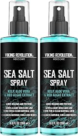 Viking Revolution Sea Salt Spray for Hair Men 2 Pack Kelp Aloe Red Algae