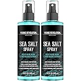 Viking Revolution Sea Salt Spray for Hair Men - Hair Texturizing Sprays with Kelp, Aloe Vera & Red Algae Extract - Surf Sprays to Add Volume and Texture- Sea Salt for Men Beach Hair Spray (2 pack)
