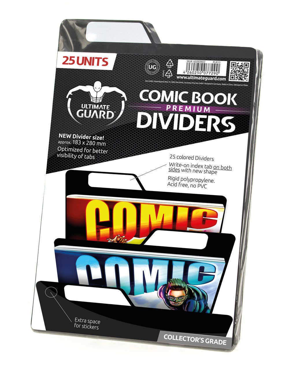 Ultimate Guard Premium Comic Book Dividers Black (25)