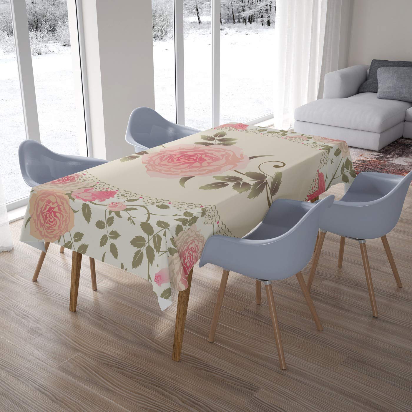 Bonamaison Kitchen Decoration, Tablecloth, 140cm x 200cm - Designed and Manufactured in Turkey