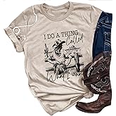Cowgirls Shirt for Women Country Music Tee Western Vacation OutfitsSunset Boho Cow Graphic Tops
