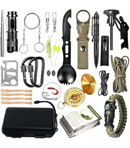 Prep Store Quick Kit de survie d'urgence – Kit de survie – Sac de sortie – Kit d'urgence pour ouragan – Sac de survie – Sac de sortie (kit rapide