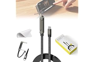 2-in-1 Invisible Holder Charger Cable – 240W Fast Charging Cord with Built-in Phone Stand, 2026 New Tangle-Free Nylon Cables,