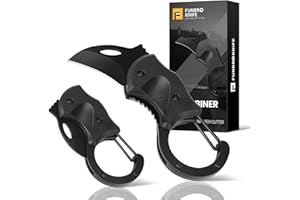 FUNBRO Small Pocket Knife Gift for Men, Keychain Box Cutter with 1.34inch Blade, Mini Folding Knives EDC Gadgets for Everyday Carry, Stocking Stuffers Gift for Adults Men Him