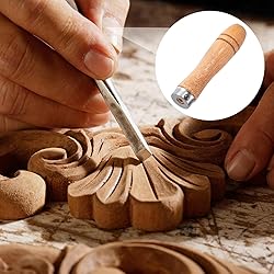 ANCIRS 20pcs Wooden File Handle with Strong Metal