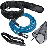 UCEDER Swim Belt Adjustable Swim Training Belt with 2.2M Bungee Cord | Swim Tether for Swim in Place Swimming Pool Trainer Belt for Stationary Harness Aquatic Resistance Water Exercise
