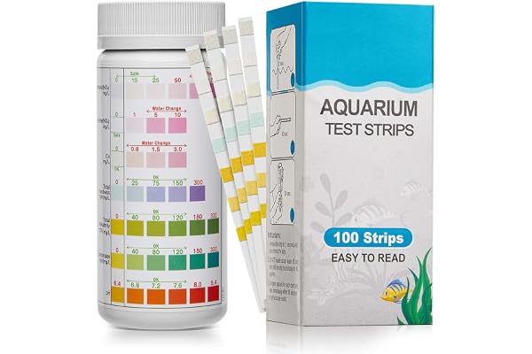 Luxbird 7 in 1 Aquarium Test Strips 100pk Fish Tank Water Quality Kit