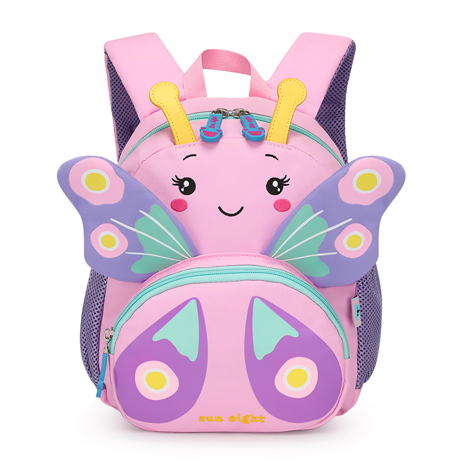 Tanou Toddler Backpack for Baby Girls, Kids Nursery Backpacks for Preschool Kindergarten, 3D Animal School Bag for Little Girl 1-5 Years, Butterfly