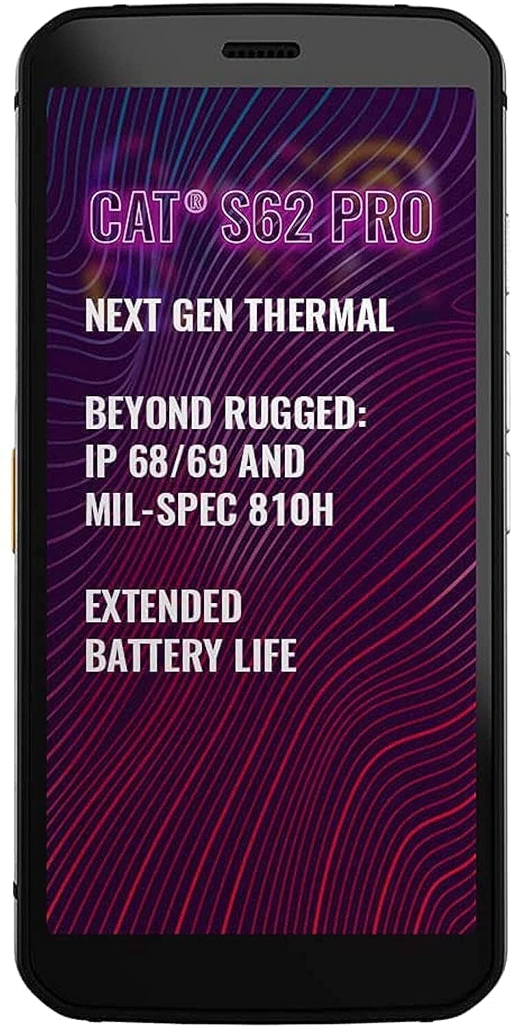 CAT S62 Pro 128GB 4G IP68 Dual SIM SIM Free Smartphone - Black, CS62P-DAB-RON-KN/1