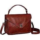 HESHE Genuine Leather Purses and Handbags for Women Shoulder Bag Satchel Purses Designer Crossbody Bags