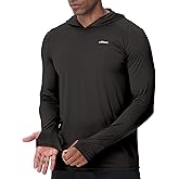 AIRDYNAM Men’s UV Sun Hoodie Athletic Fishing Shirts Ultra Lighweight Long Sleeve Quick Dry for Hiking Running Workout