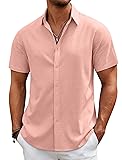 COOFANDY Mens Casual Button Down Shirts Short