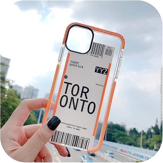 Amazon Com Air Plane Ticket Anti Knock Phone Case For Iphone 11